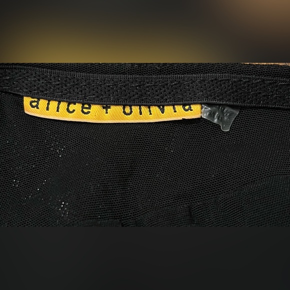 Alice + Olivia Studded Liquid Gunmetal One Shoulder Bodycon Mini Dress Black M - Picture 8 of 9